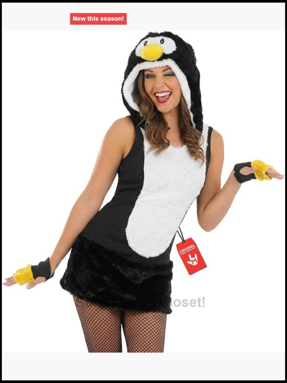 Women's Penguin Costume Halloween Christmas Holiday Party Dress